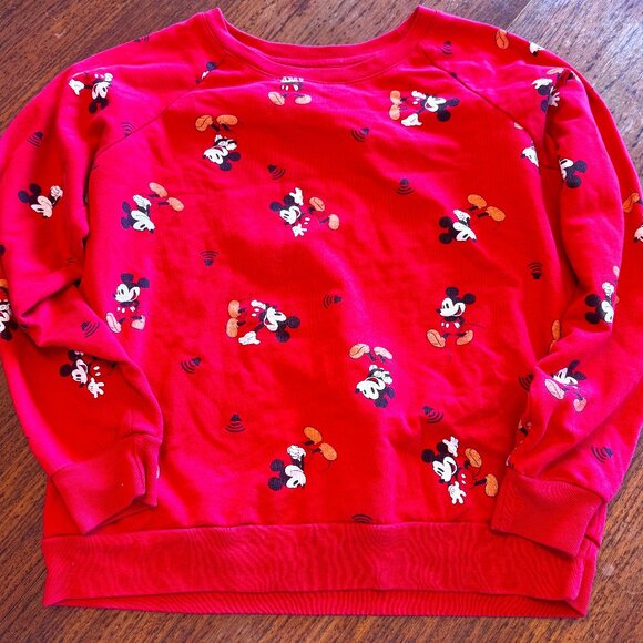 Vintage Disney Mickey Mouse Crew Neck Sweatshirt - Picture 1 of 5